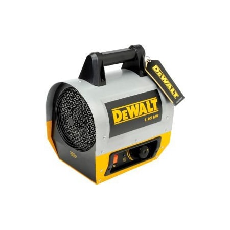 Enerco Group DeWALT Portable Forced Air Electric Heater W/ Adjustable Thermostat, 120V, 1 Phase, 1650 Watt DXH165